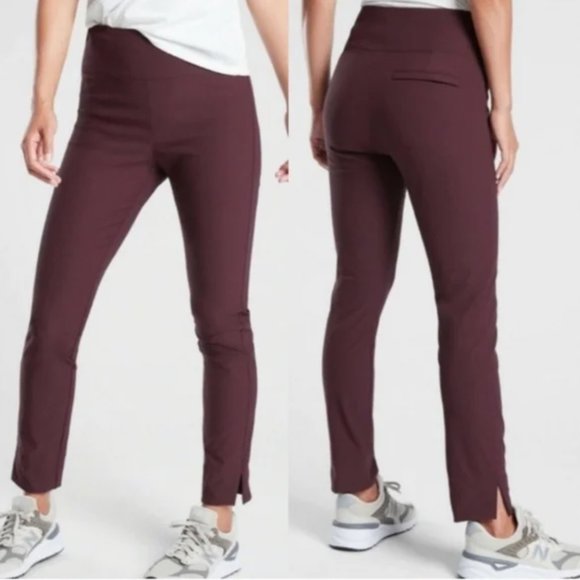 Athleta Pants - Athleta Wander Slim Ankle Pant in Antique Burgundy sz 4